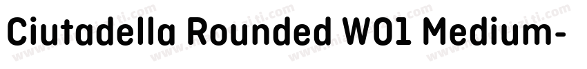 Ciutadella Rounded W01 Medium字体转换